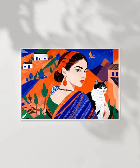 Çerçevesiz Poster Sakinliği Yansıtan - Resim 2