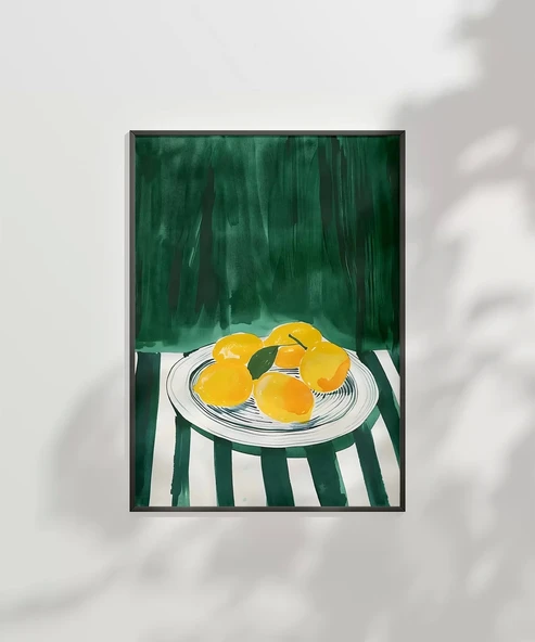 Çerçevesiz Poster Yeşil Bahçeden Bir Kesit - Resim 7