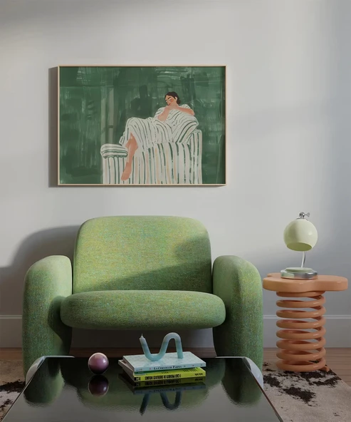 Çerçevesiz Poster Çizgilerin Ritmi - Resim 5