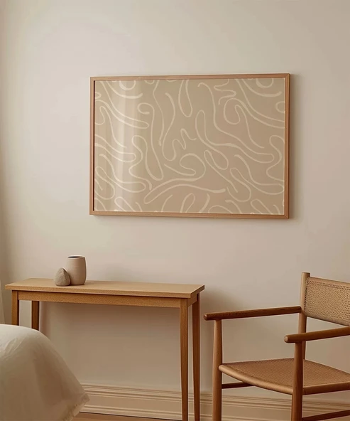 Çerçevesiz Poster Organik Dans - Resim 5