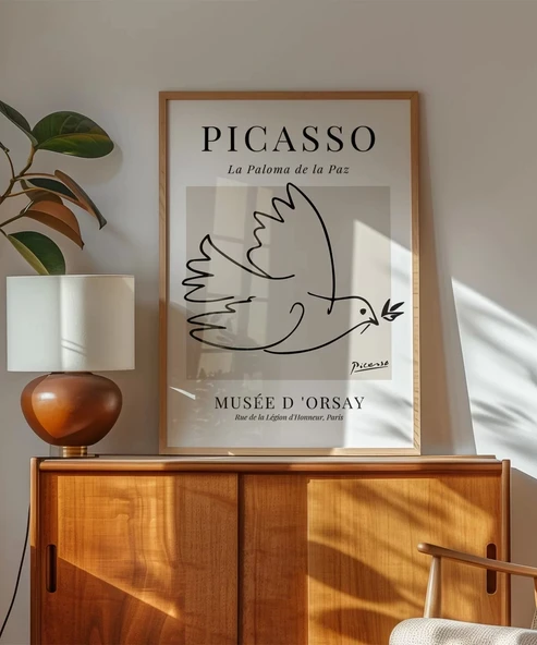 Çerçevesiz Poster Barış Güvercini - Resim 3