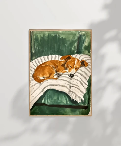 Çerçevesiz Poster Minik Dostun Dinlenişi - Resim 6