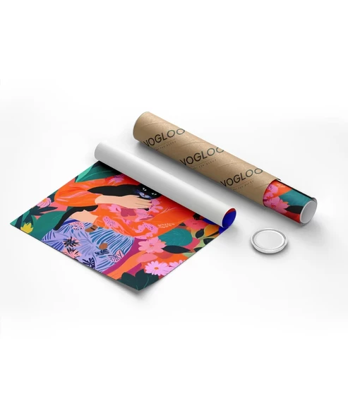 Çerçevesiz Poster Siyah Kedinin Bahçesi - Resim 8