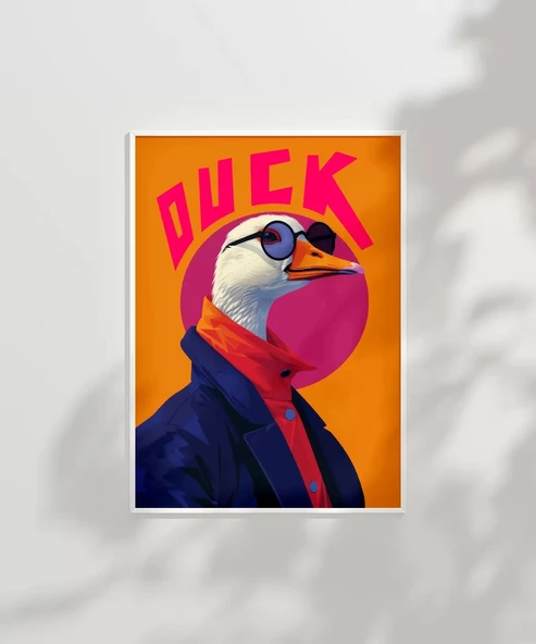 Çerçevesiz Poster Şık Ördek - Resim 6