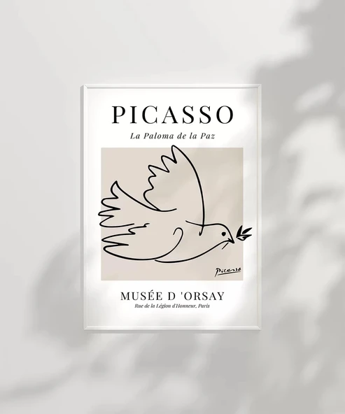 Çerçevesiz Poster Barış Güvercini - Resim 2