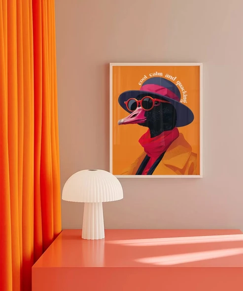 Çerçevesiz Poster Vak Vak Şıklık - Resim 3