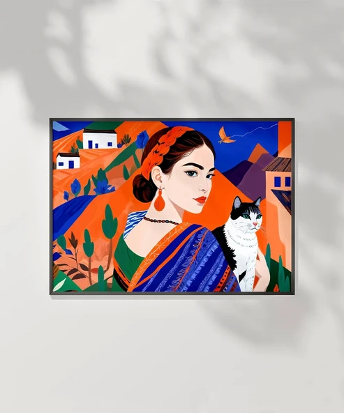 Çerçevesiz Poster Sakinliği Yansıtan - Resim 6