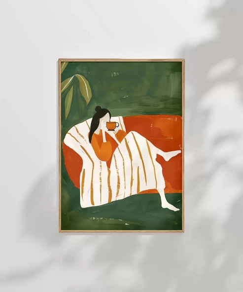 Çerçevesiz Poster Düşüncelere Dalmak - Resim 6