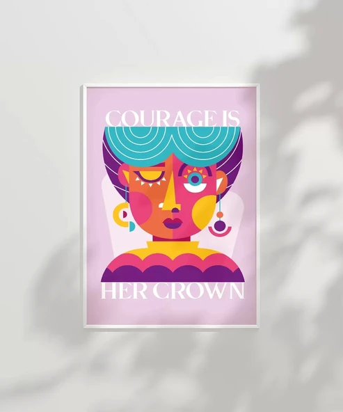 Çerçevesiz Poster Cesur Taç - Resim 2