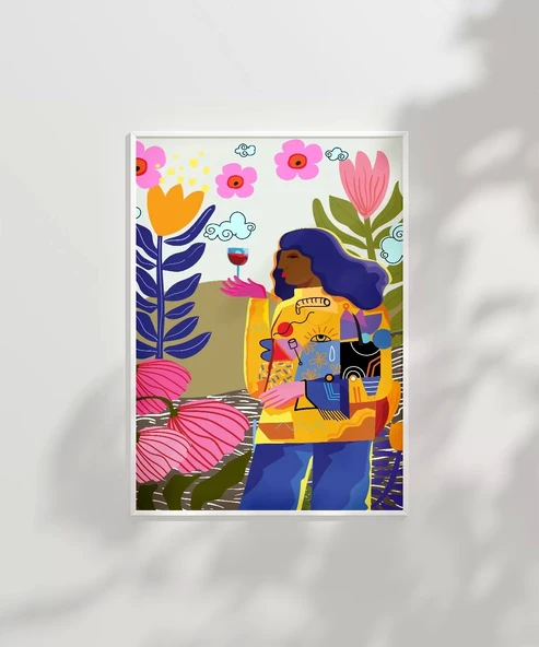 Çerçevesiz Poster Renkli Bahar Anısı - Resim 2