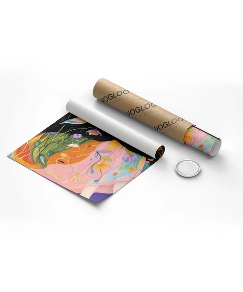 Çerçevesiz Poster Kuşlarla Bahar Hissi - Resim 8