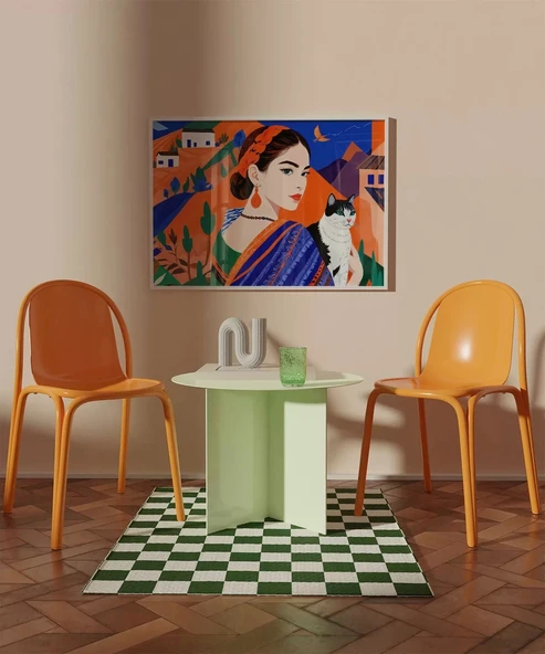 Çerçevesiz Poster Sakinliği Yansıtan - Resim 3