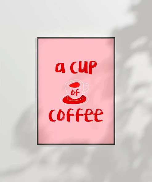 Çerçevesiz Poster Kahve Aşkı Dekorasyonu - Resim 6