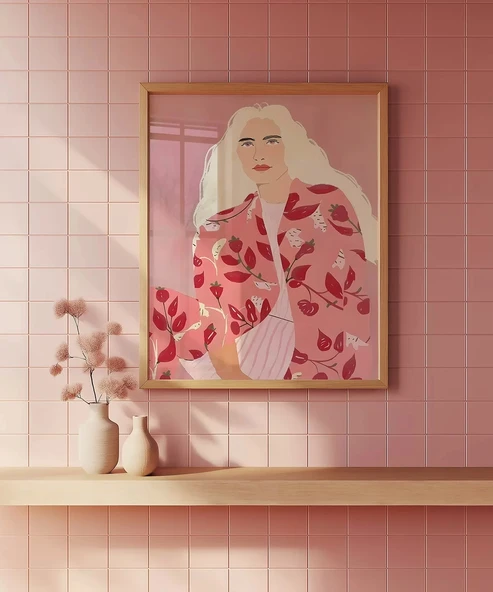 Çerçevesiz Poster Romantik Dokunuş - Resim 3