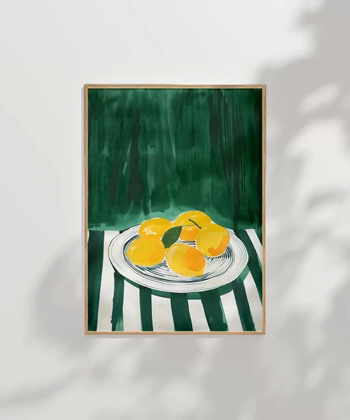 Çerçevesiz Poster Yeşil Bahçeden Bir Kesit - Resim 6