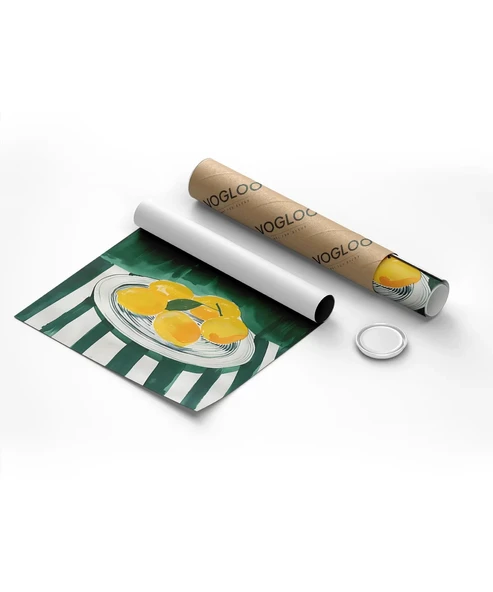 Çerçevesiz Poster Yeşil Bahçeden Bir Kesit - Resim 8