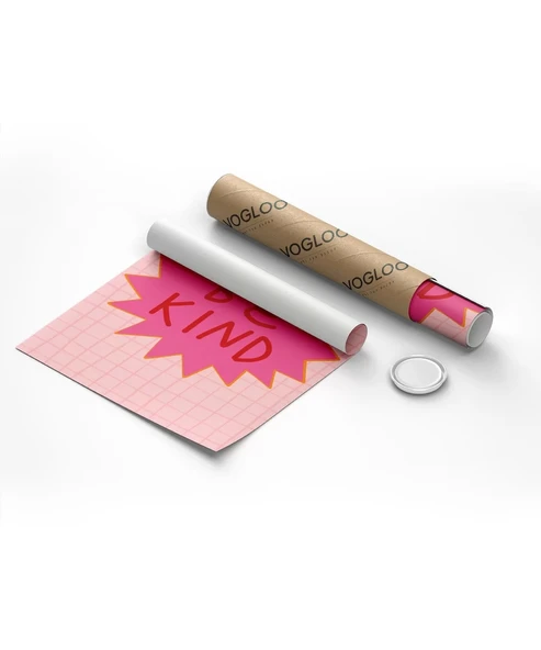 Çerçevesiz Poster Pembe Naziklik - Resim 8