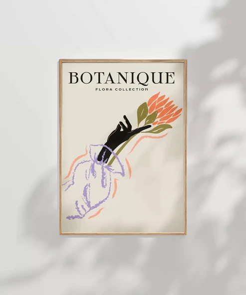 Çerçevesiz Poster Zarif Çiçek Demeti - Resim 6