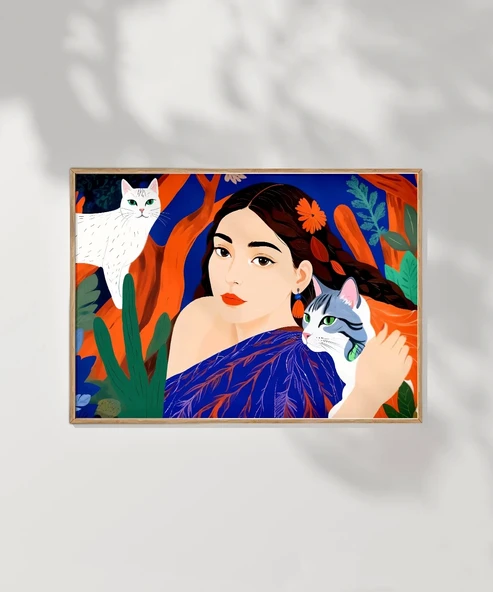 Çerçevesiz Poster oğanın ve Sevgilerin Uyumu - Resim 6