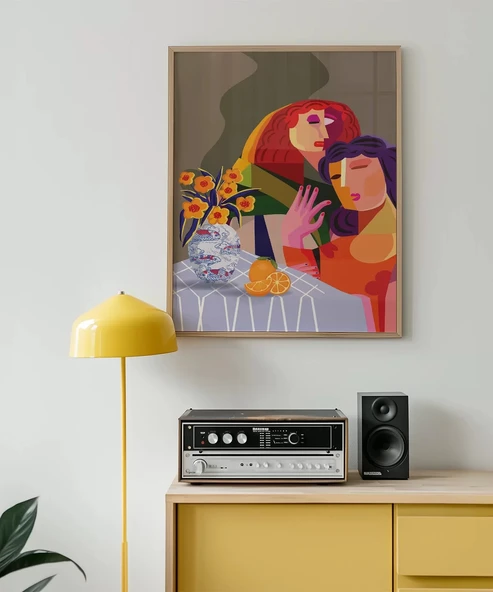 Çerçevesiz Poster Masanın Ardındaki Duygular - Resim 3