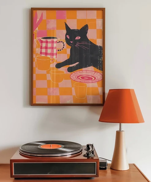 Çerçevesiz Poster Masanın Bekçisi - Resim 3