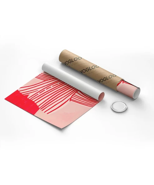 Çerçevesiz Poster Kırmızı ve Beyazın Zarafeti - Resim 8