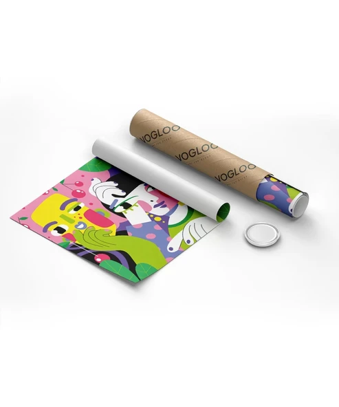 Çerçevesiz Poster Birleşen Bakışlar - Resim 8