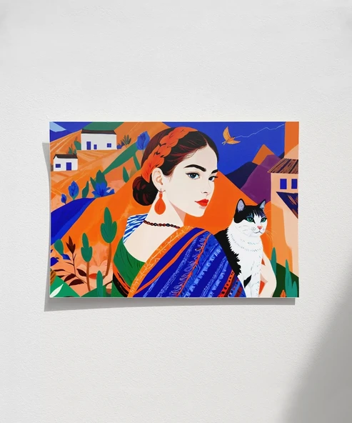 Çerçevesiz Poster Sakinliği Yansıtan ürün görseli