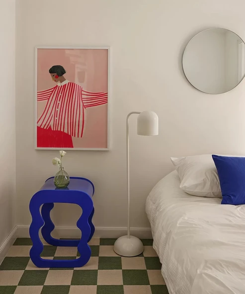 Çerçevesiz Poster Kırmızı ve Beyazın Zarafeti - Resim 4