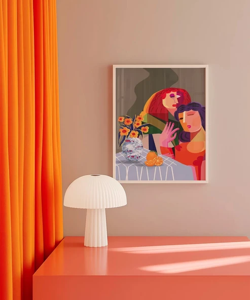 Çerçevesiz Poster Masanın Ardındaki Duygular - Resim 4