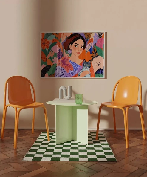 Çerçevesiz Poster Çiçeklerin Arasında - Resim 3