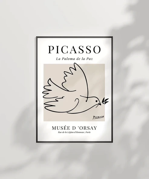 Çerçevesiz Poster Barış Güvercini - Resim 7