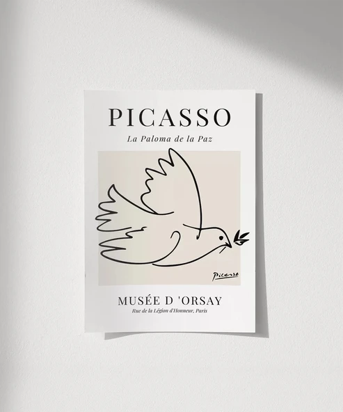 Çerçevesiz Poster Barış Güvercini ürün görseli