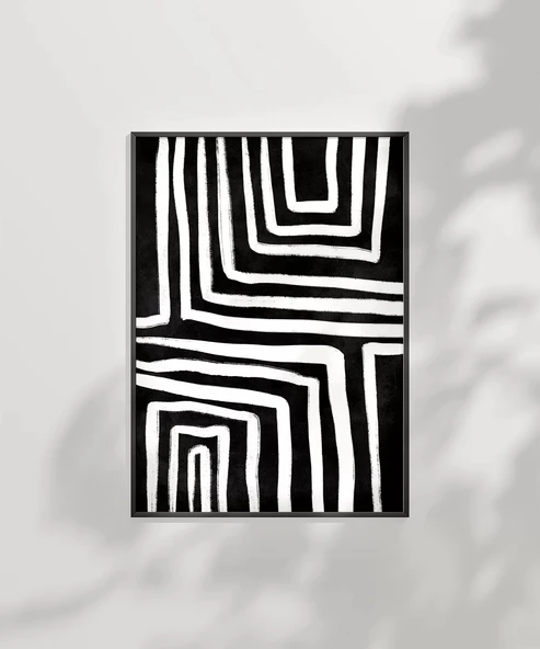 Çerçevesiz Poster Geometrik Soyut Sanat - Resim 7