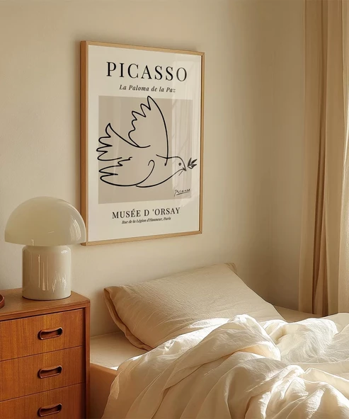 Çerçevesiz Poster Barış Güvercini - Resim 4