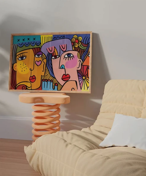 Çerçevesiz Poster Renklerin Diyaloğu - Resim 4