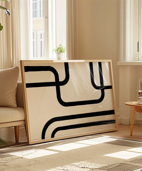 Çerçevesiz Poster Orta Çağ Modern Sanat - Resim 4