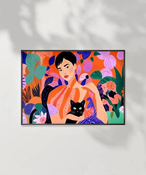 Çerçevesiz Poster Siyah Kedinin Sırrı - Resim 6