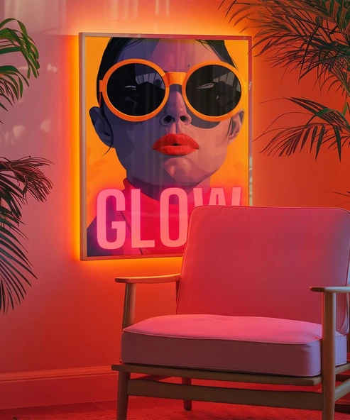 Çerçevesiz Poster Parlak Bakış - Resim 5