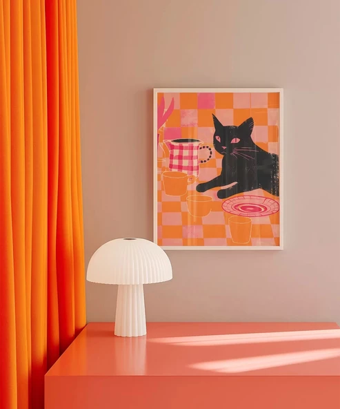 Çerçevesiz Poster Masanın Bekçisi - Resim 4