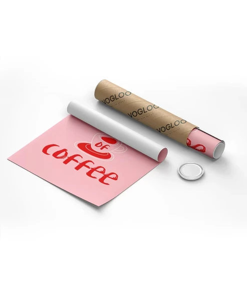 Çerçevesiz Poster Kahve Aşkı Dekorasyonu - Resim 8