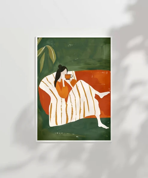 Çerçevesiz Poster Düşüncelere Dalmak - Resim 2