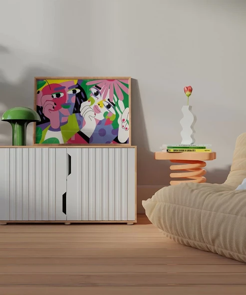 Çerçevesiz Poster Renklerin Harmanı - Resim 4