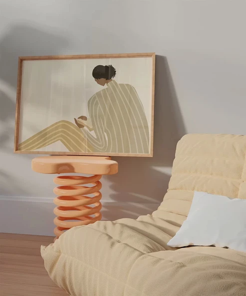 Çerçevesiz Poster Çizgilerle Sessizlik - Resim 5