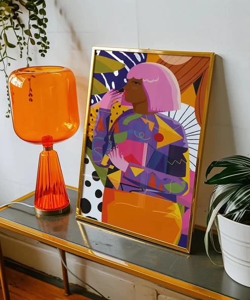 Çerçevesiz Poster Modernliğin Yükselen Yıldızı - Resim 5