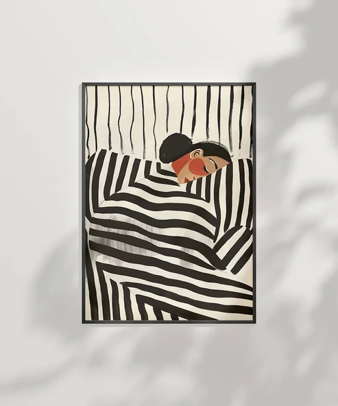 Çerçevesiz Poster Çizgisel Huzur - Resim 7