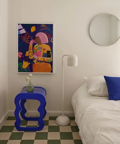 Çerçevesiz Poster Soyut Çiçek Baharı - Resim 3