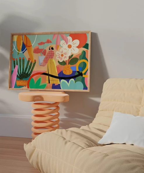 Çerçevesiz Poster Geometrik Duygular - Resim 5