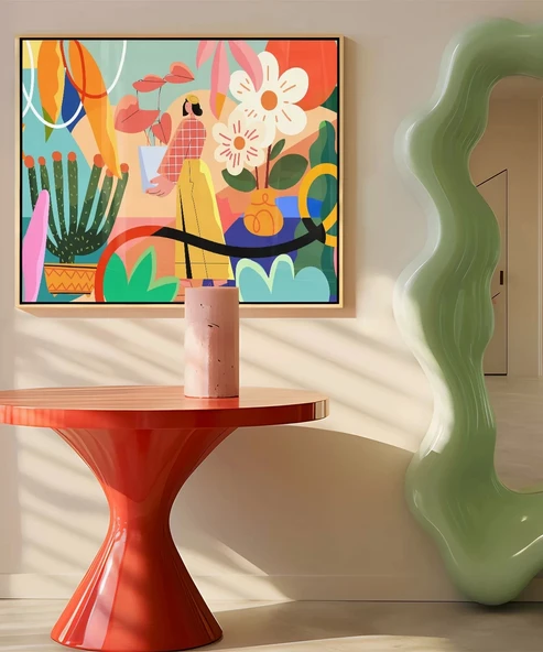 Çerçevesiz Poster Geometrik Duygular - Resim 4