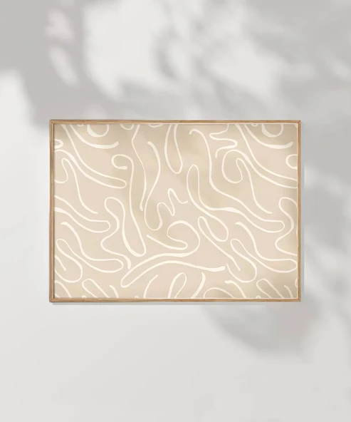 Çerçevesiz Poster Organik Dans - Resim 7